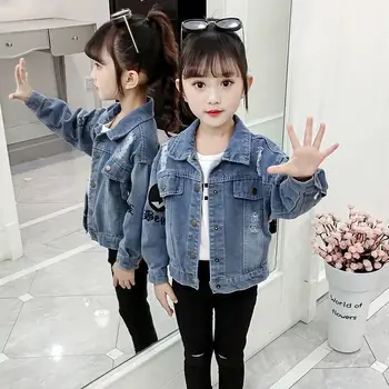 

Girls Denim Jacket 2020 New Spring Clothes Children Girls Baby Spring and Autumn Fashion Children's Clothing Spring Tide 11