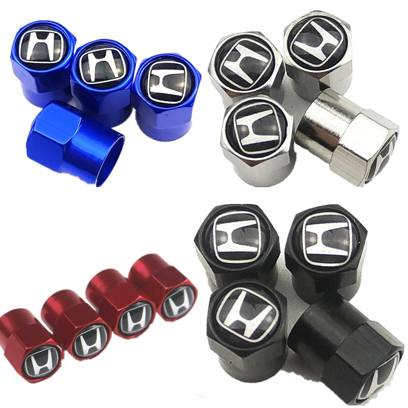 

2019 New Wheel Caps Theftproof Metal Car Wheel Tires Valves Tyre Stem Air valve Caps Airtight Cove for honda car accessories