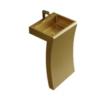 

Sink lavabo pias de banheiro Golden Stainless Steel Wash Basin pia de banheiro cuba pia fregadero portatil vanity gootsteen