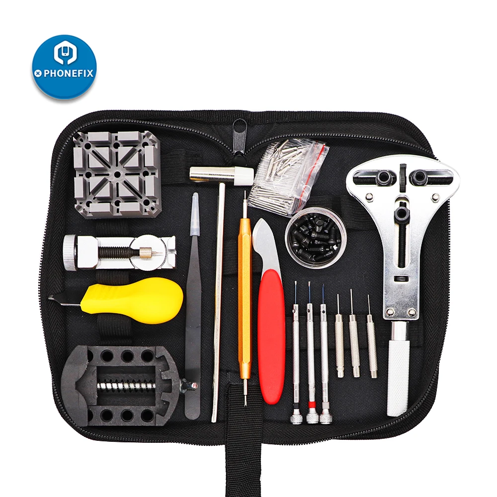 

151pcs Watch Repair Tool Kit Spring Bar Repair Band Link Pin Tool Battery Change Watch Opener Remover Watchmaker Tools Parts