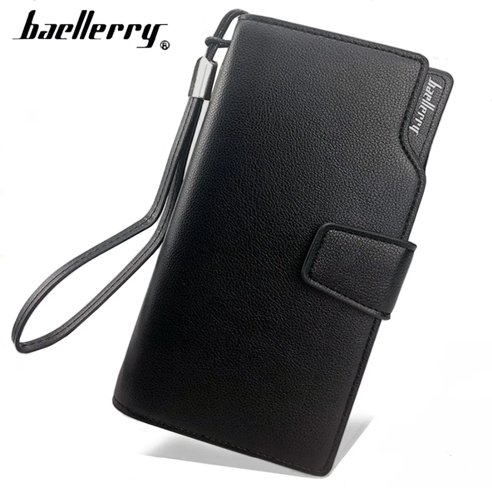 

2020 new design Long Men Wallets Casual Soft 23 Cards Holder Male Purse Zipper Large Capacity Big Brand Luxury Wallet For Men