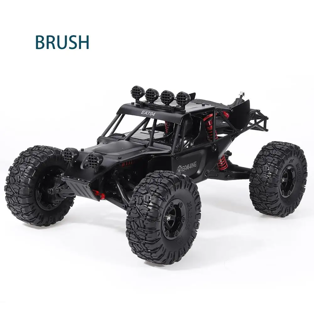 Brush Eachine EAT04 1/12 2,4G 4WD щетка/брушелесс пропорциональное управление черный RC автомобиль металлический корпус пустынный внедорожник Грузовик RTR игрушка - Цвет: Brush
