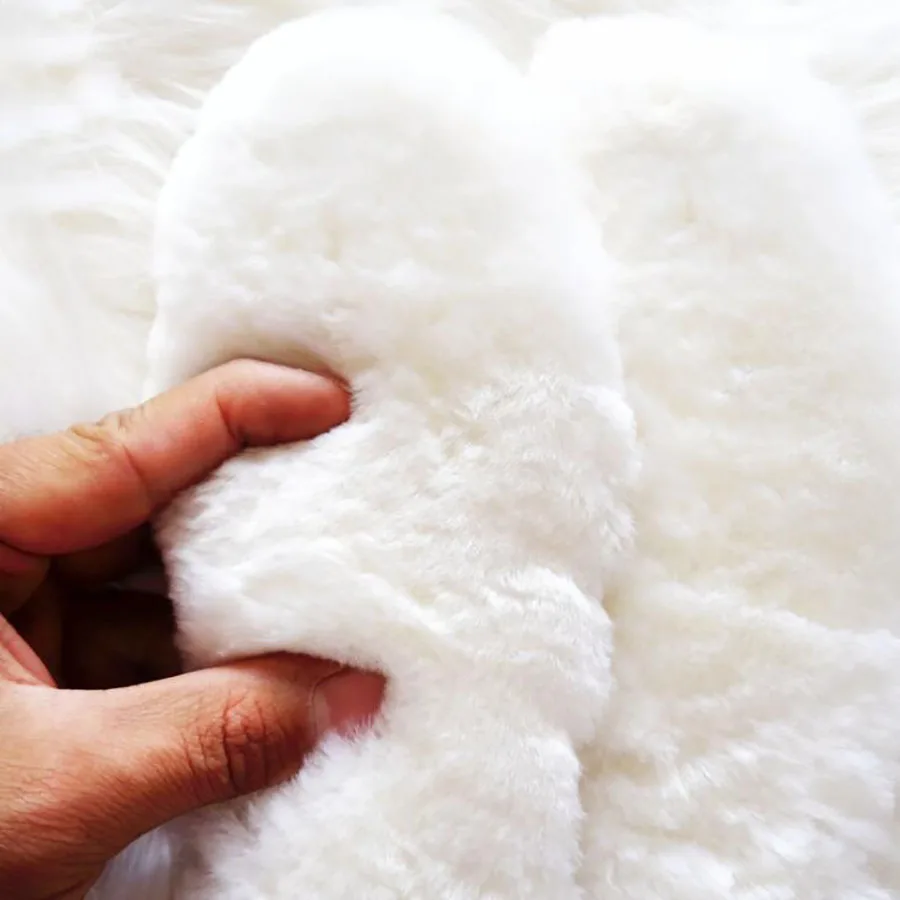 Winter Warm Adult Fur Wool Natural Sheepskin Insoles Cashmere Shearling Shoe Pad 