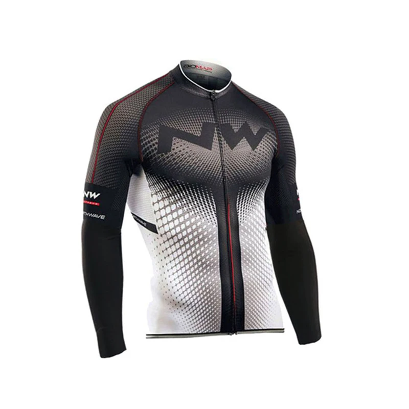 Long jersey 4 Велосипедная майка Pro Team NW Ropa Ciclismo Hombre Triathlon, комплект для велоспорта MTB, одежда для велоспорта Northwave, комплект для велоспорта с нагрудником и штанами - Цвет: Long jersey 4