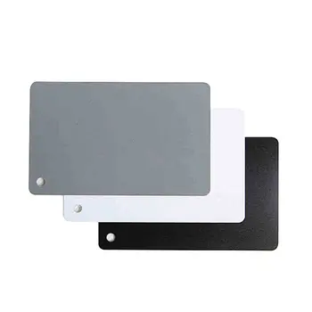 

Three-color Gray Card White Balance Card 18 Degree Photographic Ash Plate Metering Cardboard Black and White Gray