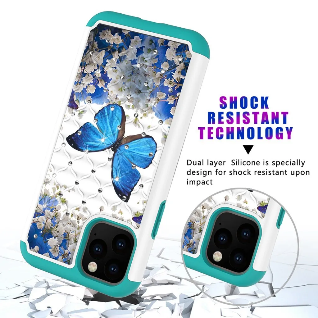 Dream Crystal Style Phone Case For iPhone 11Pro Max Dirt-resistant Slim Fashion Soft Cases Shockproof Dust-proof Phone Case