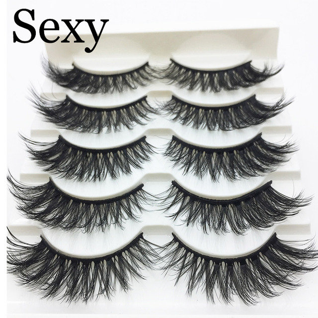 Pairs 3d mink hair false eyelashes natural Long Eye Lashes Wispy Makeup Extension Tools sexy mink eyelashes eye lashes cilios