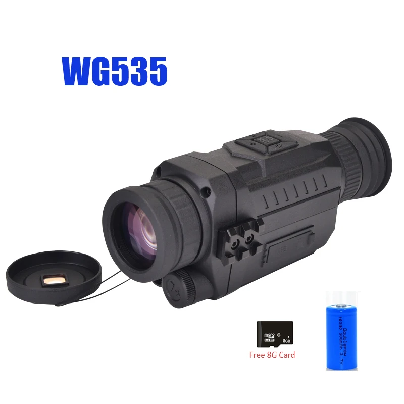 WG540 Digital infrarroja monoculares de visión nocturna con 8G TF tarjeta completa oscuro 5X40 200M rango de caza Monocular óptica de visión nocturna - 4