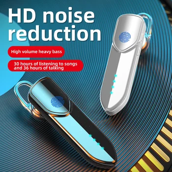 

V19S Wireless Bluetooth 5.0 Headset Fingerprint Touch Contro Earphones Long Standby Time Earplugs Business Sports Music Earbuds