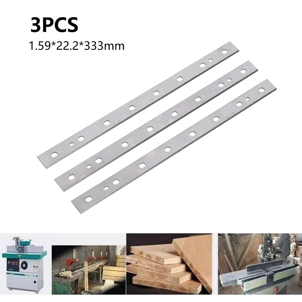 3Pcs 13inch/332mm High Speed Steel Planer Blades For Dewalt DW735