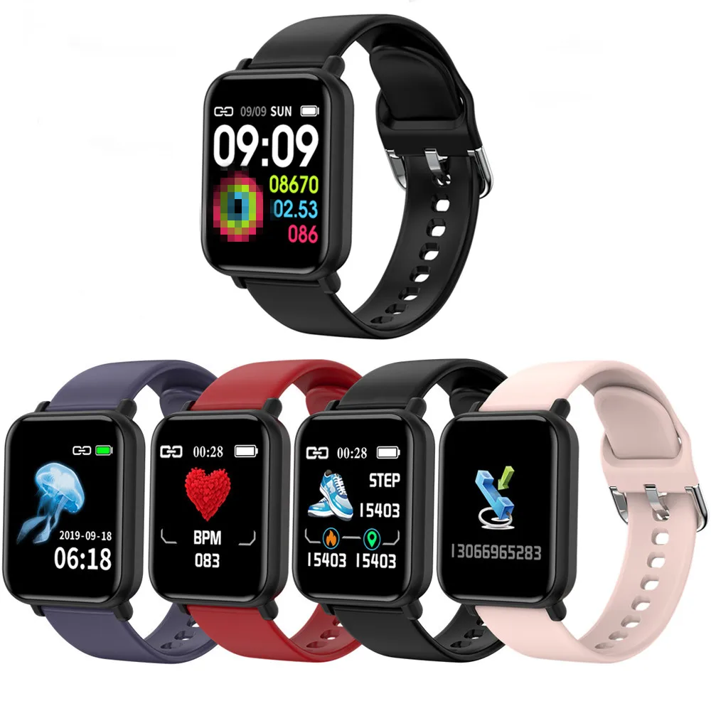 

R16 Smart Watch IP68 Waterproof Bluetooth bracelet Ultra Thin Case Wristband Heart Rate Monitor Wristband Band pk D20 D18 D13 M5