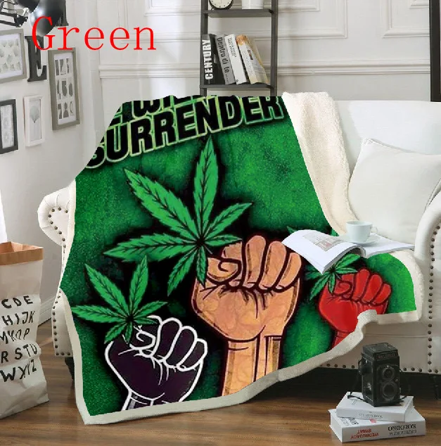

3DTropical Plant prints Throw Fleece Blanket Bedspread Couch Quilt CoverSherpa Blanket Travel Bedding Outlet Bed HomeTextiles