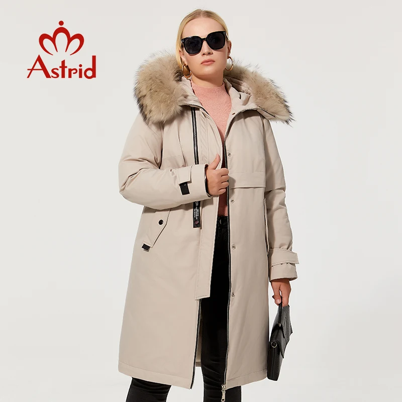 Astrid 2021 Winter Fashionable Coat Jacket Women's Hooded loose Warm Parkas Bio Fluff Thick Parka Hight Quality Female New |