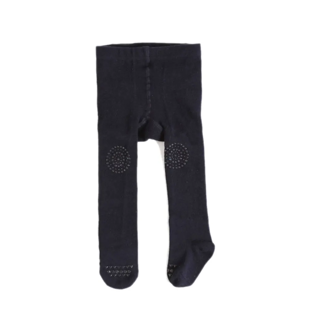 navy blue S Теплые колготки из чистого хлопка для маленьких девочек, колготки, чулки, штаны, высокое качество - Цвет: navy blue S