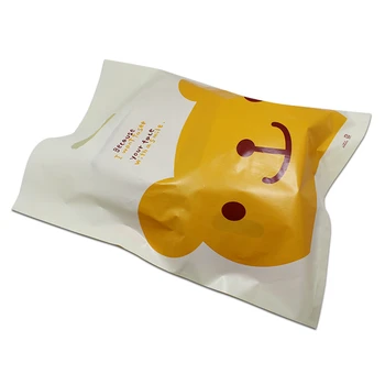 

45Pcs/lot Plastic Yellow Cartoon Print Grocery Packaging Bags Clothes Party Gifts Take Out Bags Sundries Storage Packing Pouches