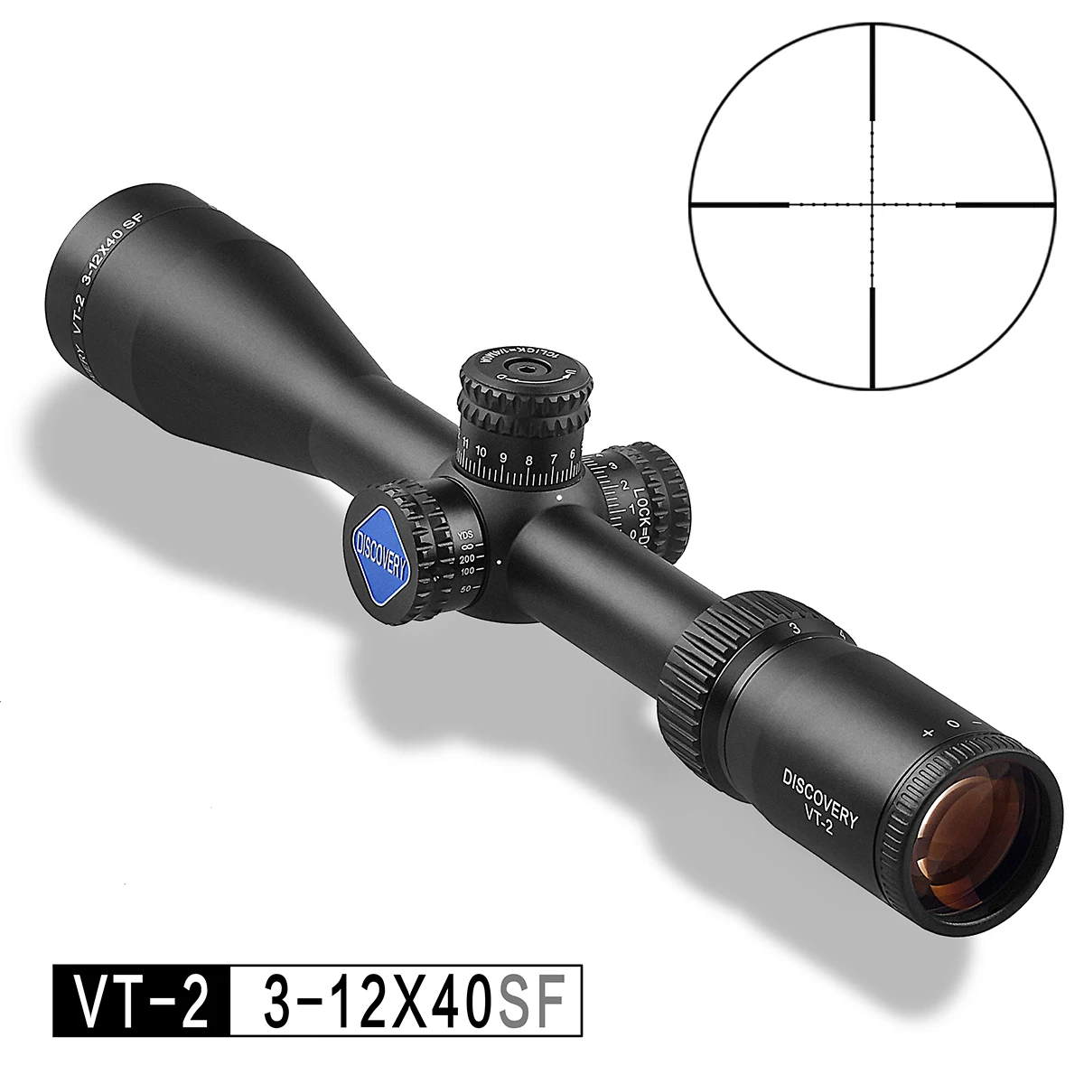 

3-12 X40 SF Discovery VT-2 Optical SF Side Focal Mil Dot sight scope spotting scopes for target shooting