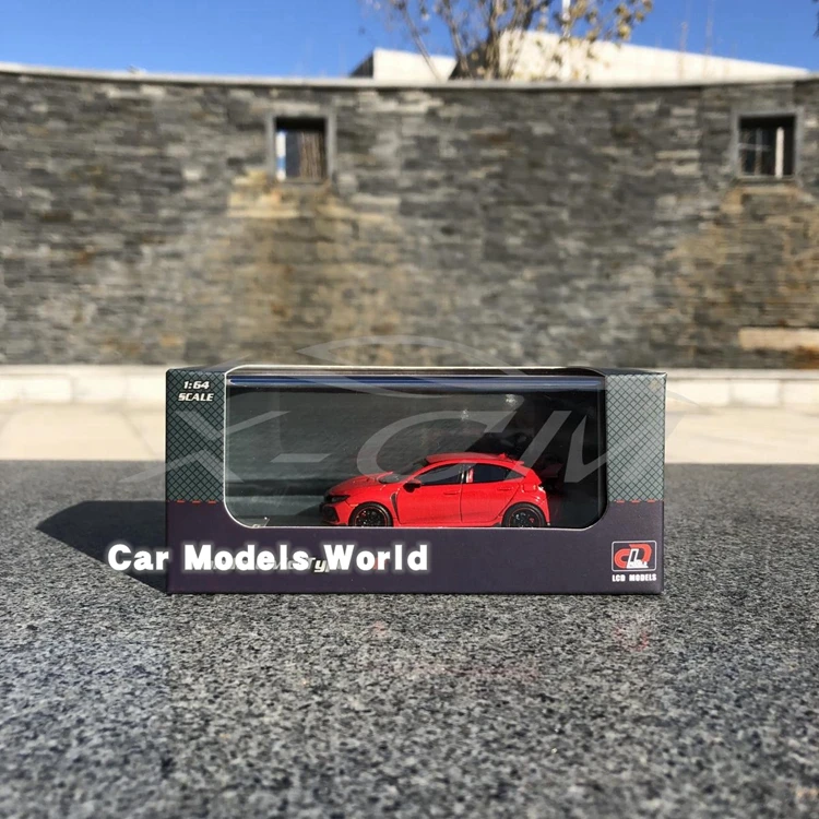 Литье под давлением модель автомобиля ЖК-дисплей моделей Honda Civic Тип-R 1: 64 4 шт.(белый, черный, красный, синий