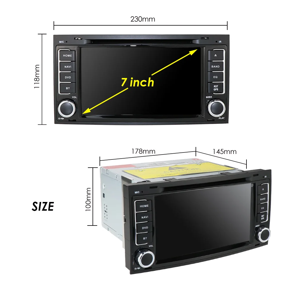Best Mirror link DAB+ 7 Inch radio Car DVD Player For V W  VolksWagan T ouareg Transporter T5 Multivan 2004-2011 camera IGO map TPMS 26