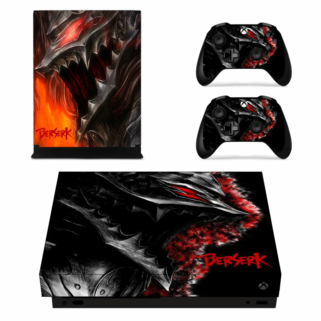 Baserk sticker s для Xbox One X виниловые наклейки для кожи наклейки Pegatinas Adesivos для Xbox one X консоли пульты дистанционного управления