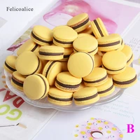 6PCS Simulation Macaron Model Fake Cake Cream Snack Children Shooting Props Wedding Dessert Window Decoration Ornaments 2