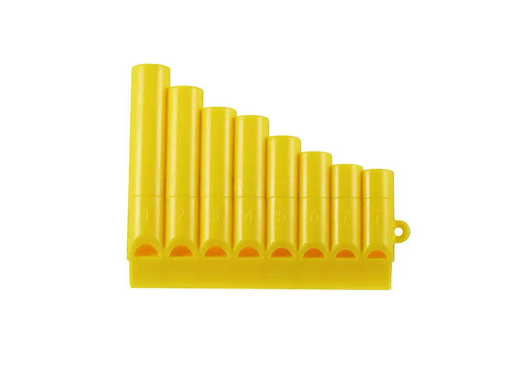 1pcs Pan pipes Woodwind Pan Flute 8 Pipes plastic Flauta pan pipes Handmade Panflutes Flauta Musical Instruments - Цвет: Цвет: желтый