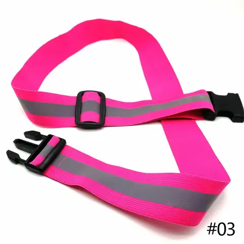 High Visible Night Safety Gear Reflective Belts for Kids Men Women Waist Adjustable Elastic Safety Reflective Belt