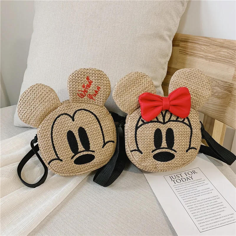 Disney minnie Детская сумка-мессенджер Маленькая девочка принцесса модная сумка на плечо женские сумки Микки Мальчик Детские кошельки