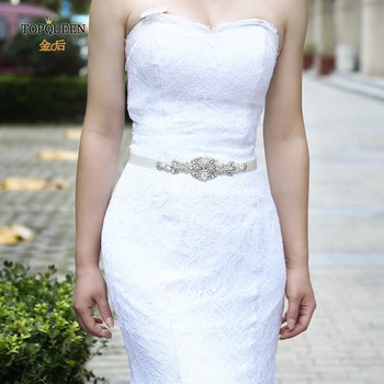 

TOPQUEEN S29 rhinestone and pearl belts beaded pearl belt small pearl wedding shash belt for women ladies belt for dress