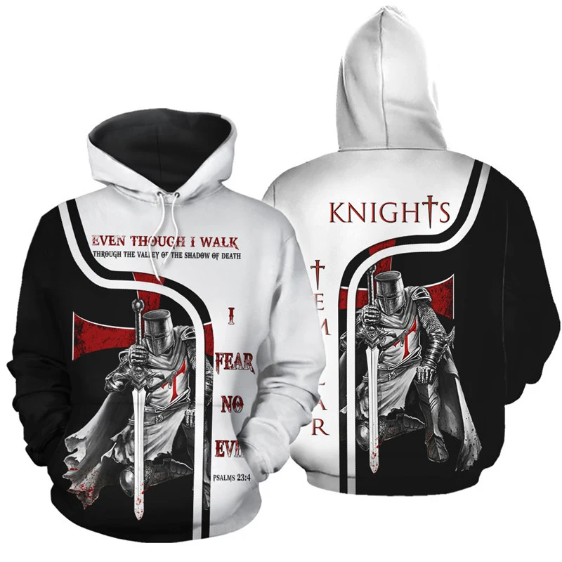 

New and interesting hoodie 3D printing Templar sweatshirt hoodie zipper hoodie men and women fashion street casual sweatshirt 01