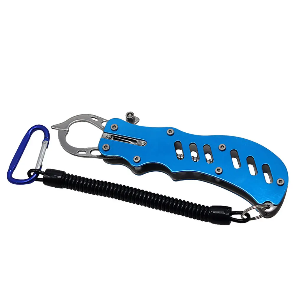 

AS Fishing Gripper Lure Holder Aluminum Alloy Portable Stainless Steel Fish Grip Lip Clamp Grabber Plier Tackle Accessories