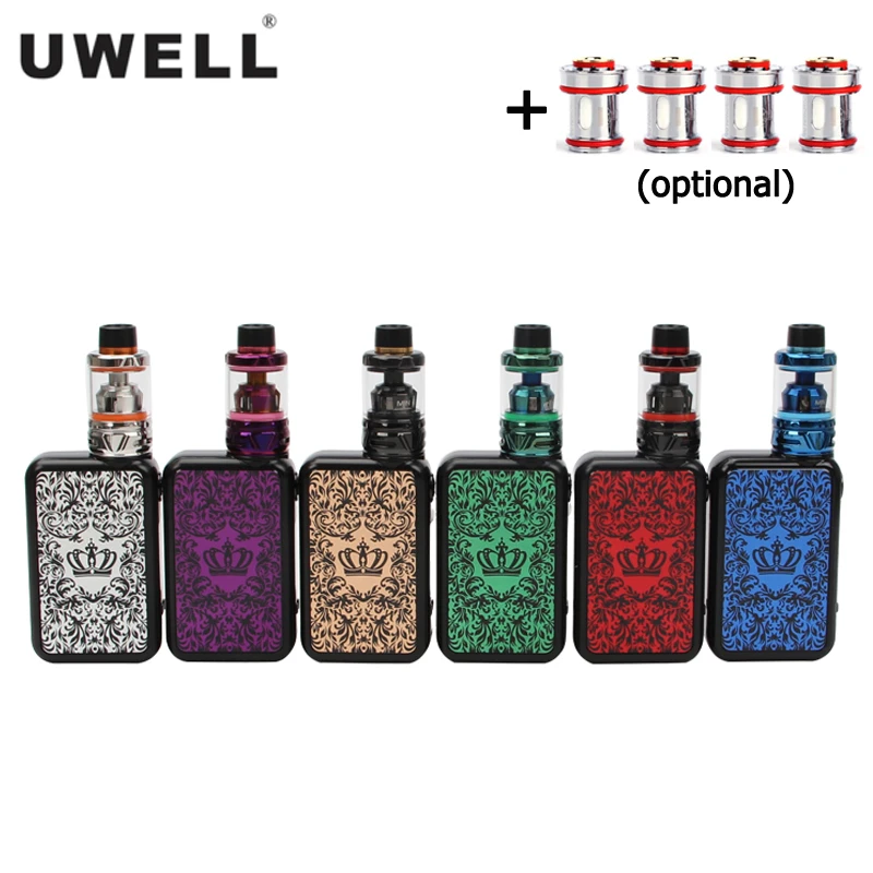 Оригинальный UWELL Crown IV 4 комплект 200 Вт бокс мод Vape с 5 мл бак атомайзер электронная