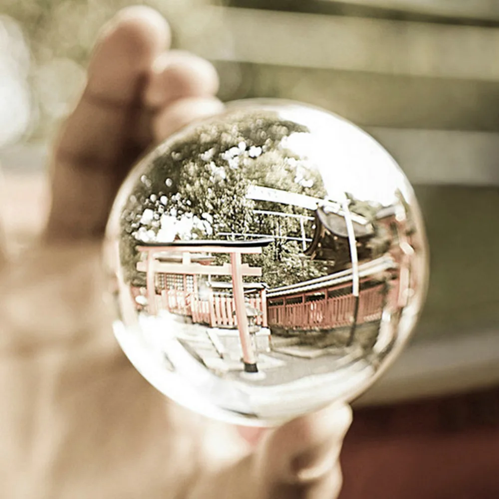 

100mm Clear Round Glass Artificial Crystal Healing Ball Sphere Perfect Decoration A Wonderful Gift for All Occasion Decorations