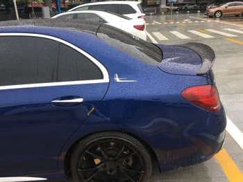 

ABS Plastic Primer Color Rear Spoiler Tail Trunk Wing Decoration Fit For Benz C Class W205 C200 2015-2018 Spoiler
