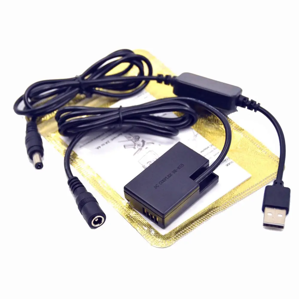 Power Charger USB Cable+DR-E18 DC Coupler LP-E17 Dummy Battery for Canon EOS 850D 250D 750D R10 760D T6S 800D Kiss X8i Rebel SL2
