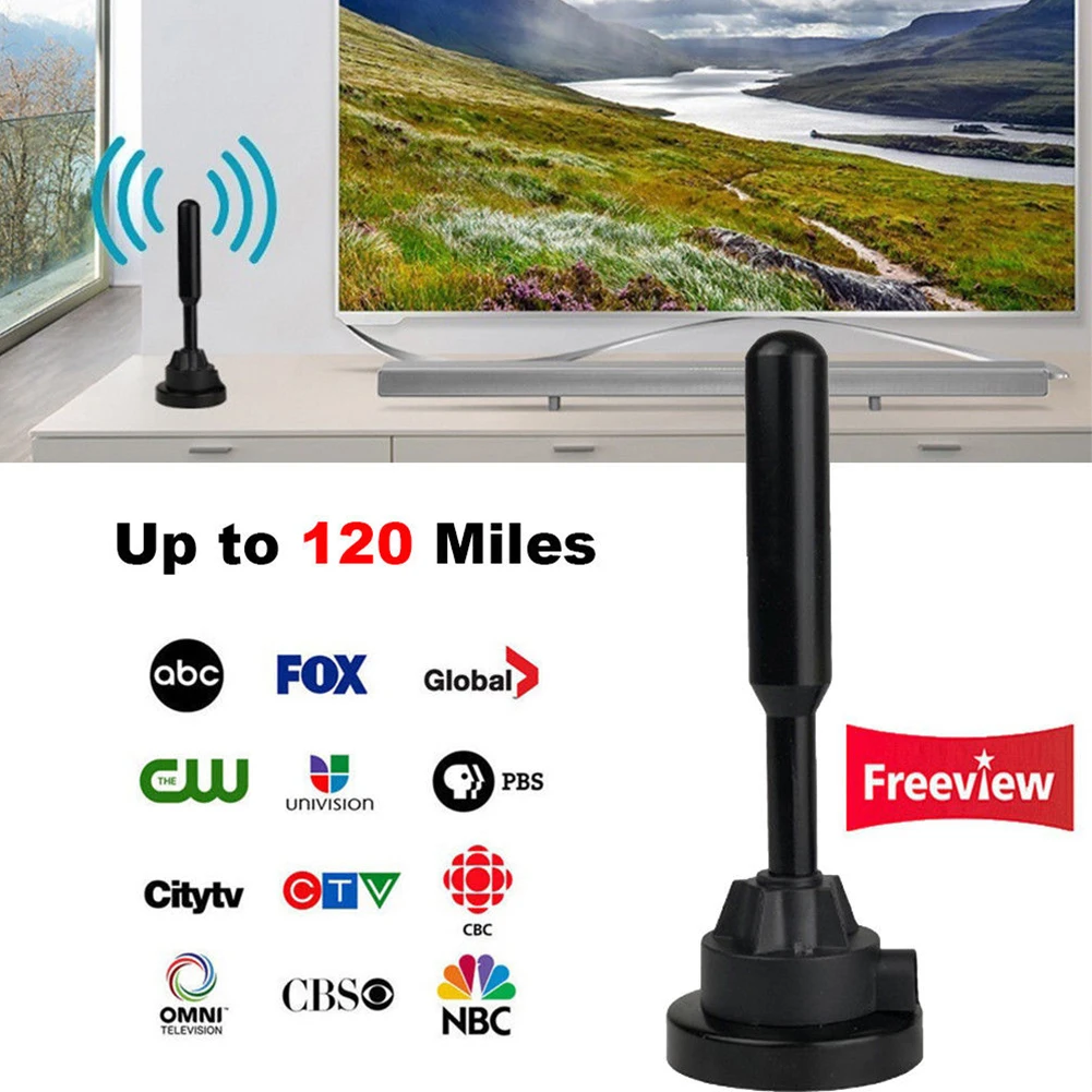 Signal Receiver Antenna Digital Booster Arial Aerial Indoor TV DVB-T DTMB HDTV