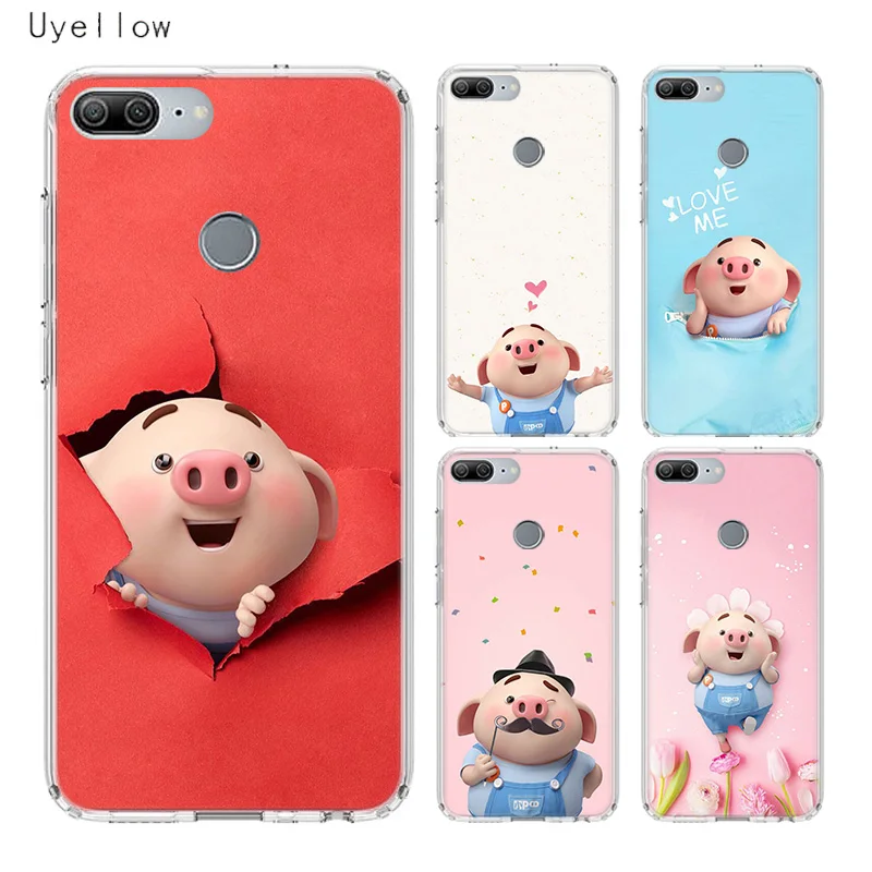

Uyellow Pig Mans Phone Case For Huawei Honor 8A 8X 8C 8S 9 9X 10 20 lite Pro For Honor Play 20i V20 Silicone Soft TPU Cover