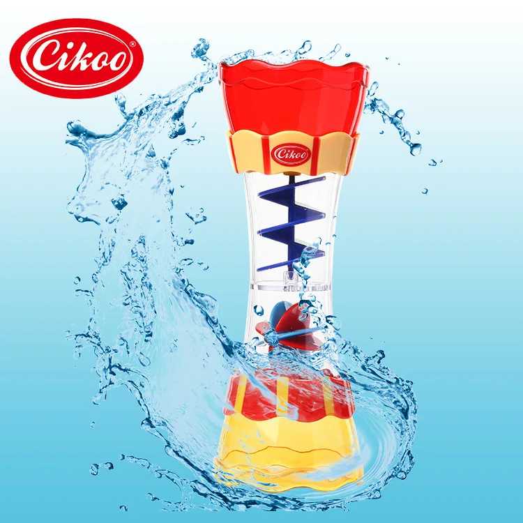 CIKOO High Splashing Cups Rotary Table Leaking Tube Water Flow Observation Cup Children Bathroom Bath Water Toys