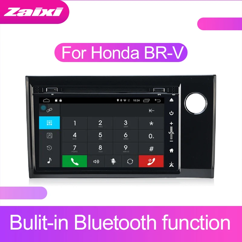 ZaiXi Android 2Din автомобильный MP5 мультимедийный видео плеер GPS автомобильный радиоприёмник Авто Радио стерео аудио для Honda BR-V BRV DG1