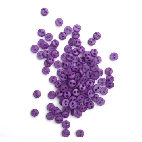 Purple 6(упаковка 100) Мини-кнопки 4 мм круглые крошечные Кнопки скрапбукинг украшения детской ткани - Цвет: Purple