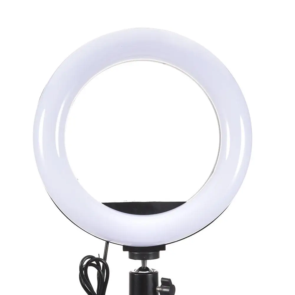 Съемка с регулируемой яркостью светодиодный Selfie Ring Light Studio Photo Fill Ring Light с треногой для Iphone смартфон макияж