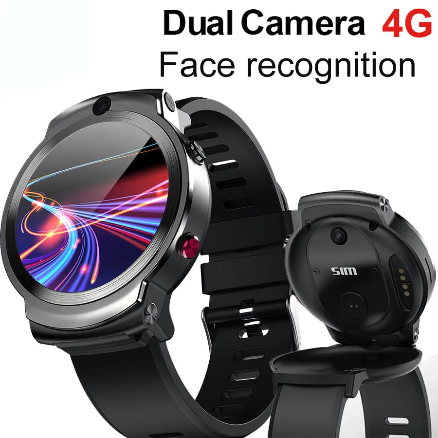 US $129.99 2020 New 4G Smart Watch DM28 HD Retina Screen Andriod 71 80MP Camera MTK6739 Quad Core 3GB 32GB IP67 Waterproof
