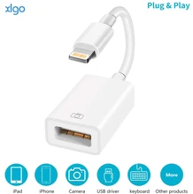 Lightning to USB 3.0 Camera Reader OTG Adapter for Apple iOS 9.2-14 Connector Kit Data Cable For iPhone 12 7 8 X 11Pro/iPad 3 4