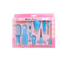 10 шт./компл. для малышей и детей постарше для ухода за волосами, уход за волосами, уход за волосами, термометр для прочистки носа у новорождённых Зубная щётка инструменты безопасности для новорожденных Набор щеток для ухода за ребенком