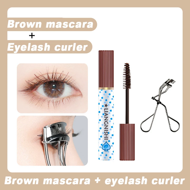 Mascara Thick And Lengthen Eyelashes Waterproof Long lasting Fiber