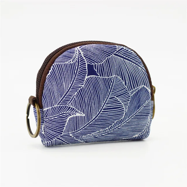 Women Leaf Large Screen Mobile Phone Bag  Capacity Canvas Messenger Bag Ladies Shoulder Bag coin purse