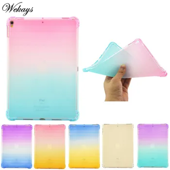 

Wekays Cover For Coque Apple IPad Pro 10.5 inch Colorful Soft Silicone TPU Fundas Case For IPad Pro 10.5 2017 Tablet Cover Cases