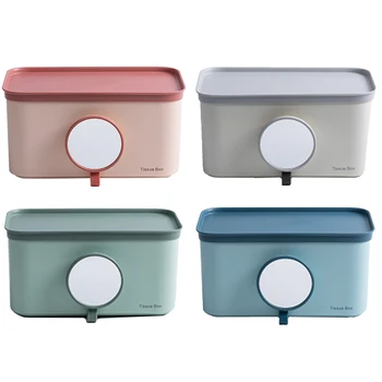 

Multi-Function Tissue Box Plastic Toilet Paper Holder Bathroom Double