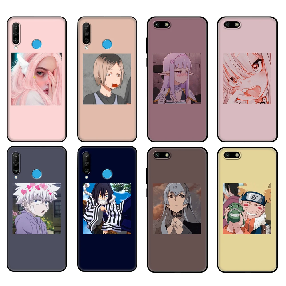 Custodia In Tpu Nero Per Huawei Honor 20 Lite 10 10I 20S 30S 30 Custodia Honor 7A 5.45 7S 7C 5.7 Custodia Cover Anime Icone
