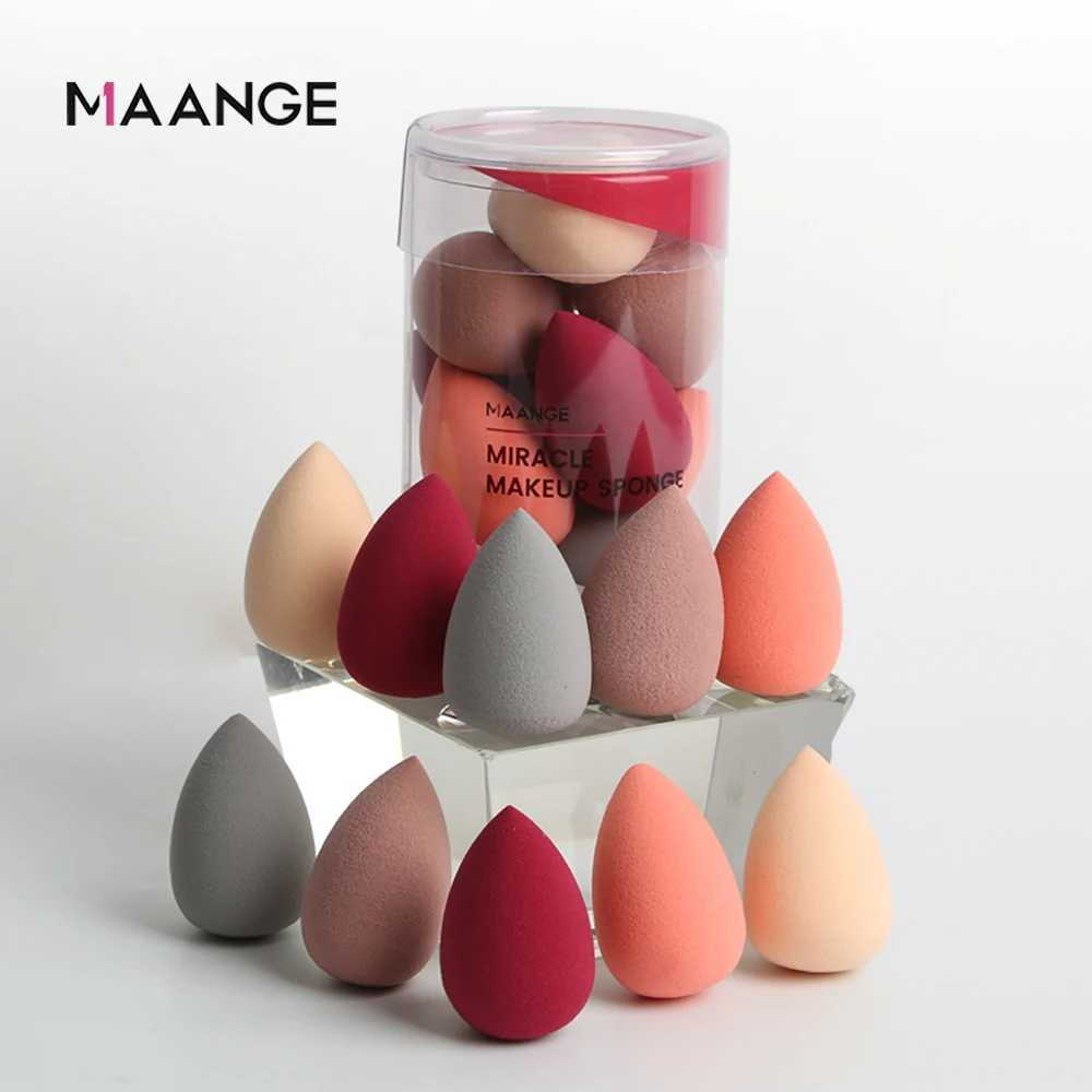 MAANGE 10 шт. мини-губка для макияжа супермягкая Косметическая пудра косметическая