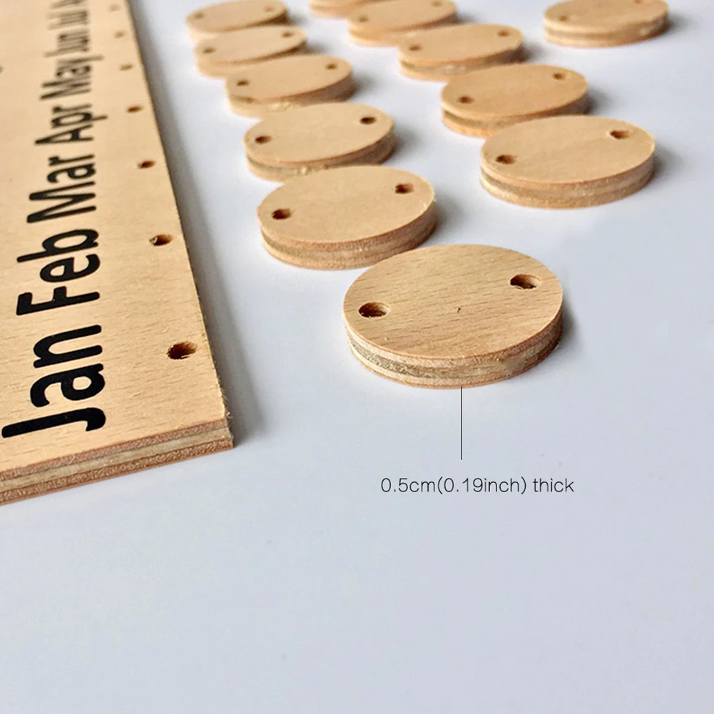 DIY Cafe Hanging Decor Birthday Calendar Wood Board Home Restaurant Reminder Door Party Date Sign Wall Plaque Gift